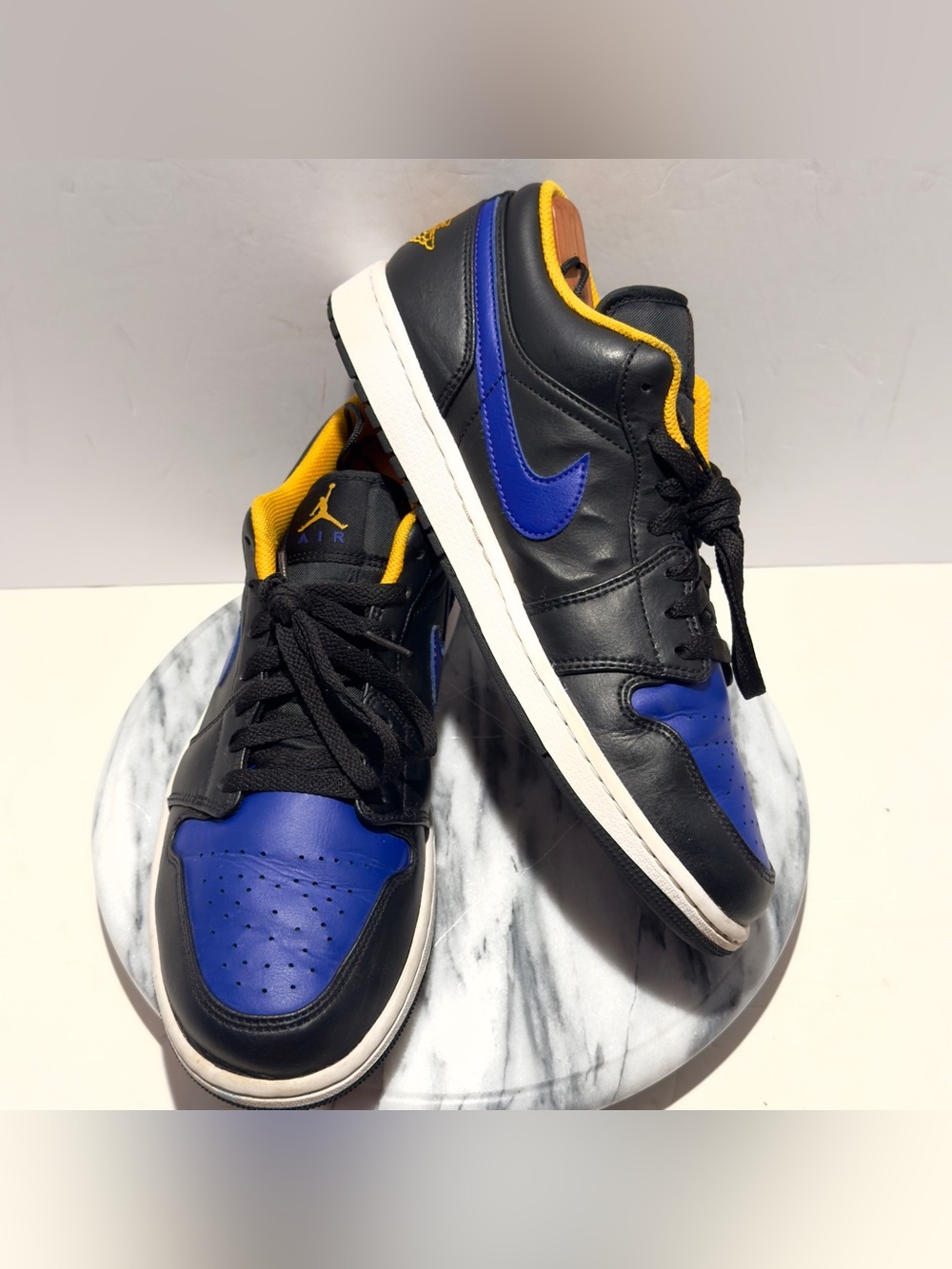 Size 11 - Air Jordan 1 Low Black/Concord-Taxi